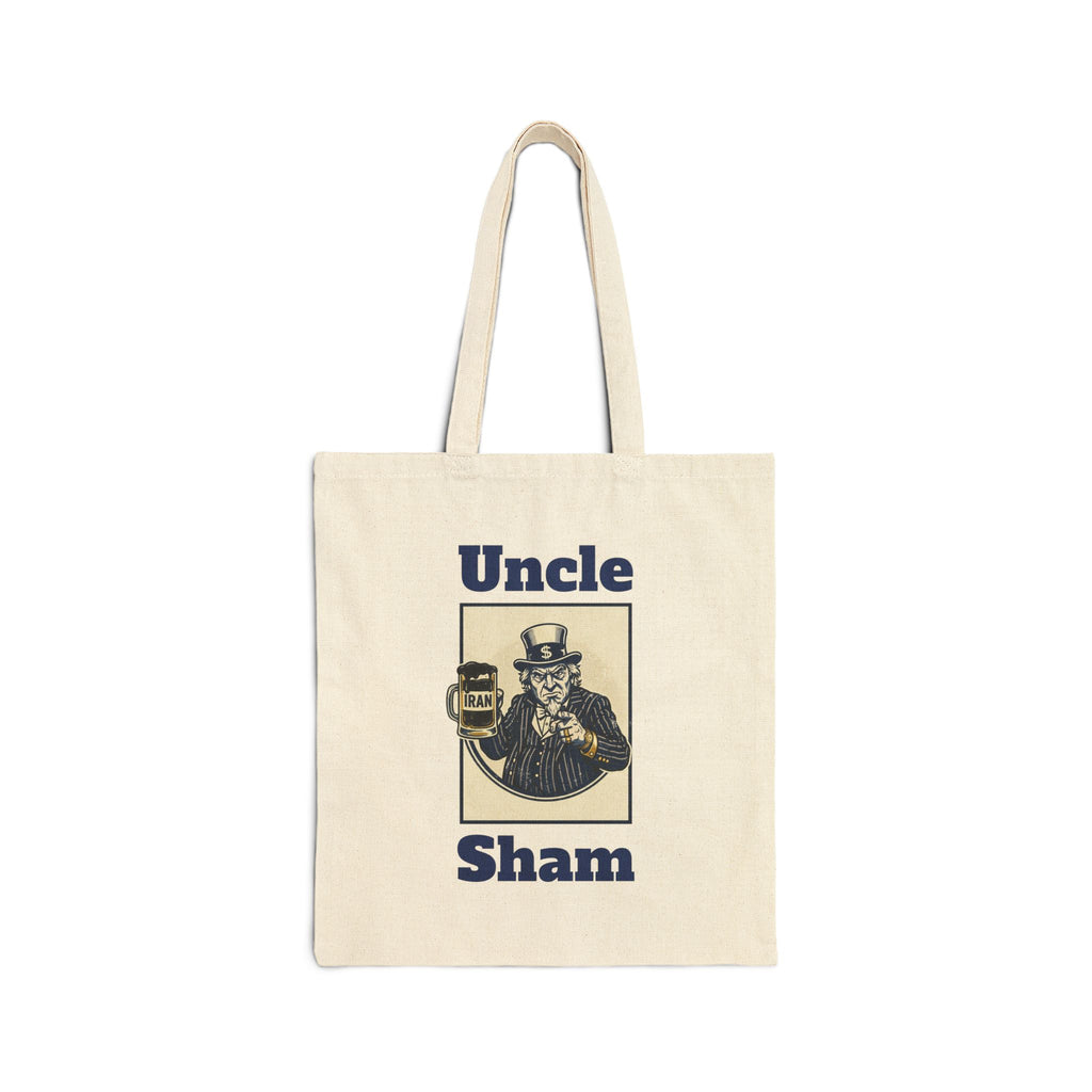 Uncle Sham Vintage Graphic Tote Bag — Patriotic Americana Canvas Grocery Tote