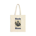 Uncle Sham Vintage Graphic Tote Bag — Patriotic Americana Canvas Grocery Tote