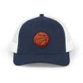 Basketball Trucker Cap – Embroidered Orange Basketball Snapback