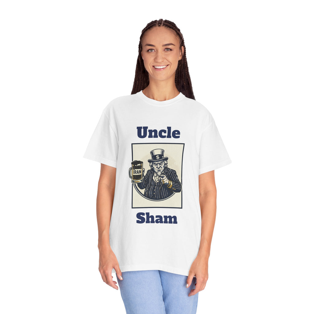 Uncle Sham vintage Uncle Sam parody T-Shirt | patriotic political satire tee