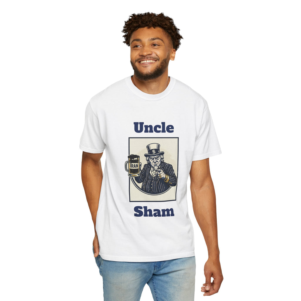 Uncle Sham vintage Uncle Sam parody T-Shirt | patriotic political satire tee