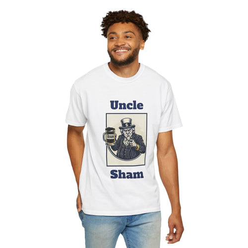 Uncle Sham vintage Uncle Sam parody T-Shirt | patriotic political satire tee