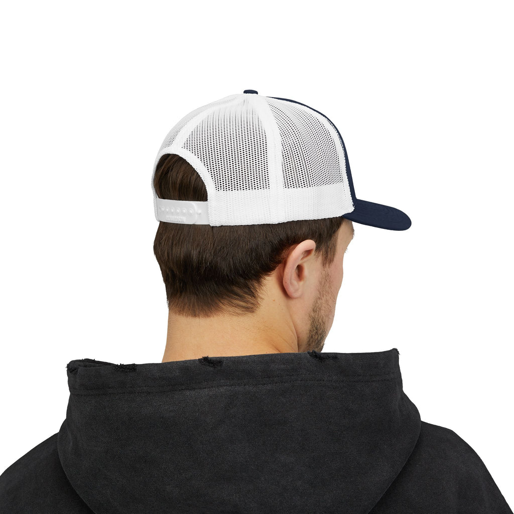 Basketball Trucker Cap – Embroidered Orange Basketball Snapback